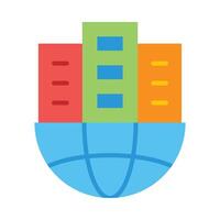 Building Flat Flat Icon Design vector