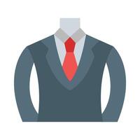 Suit Flat Flat Icon Design vector