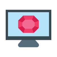 Microtransaction Flat Flat Icon Design vector