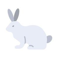 Rabbit Flat Icon Design vector