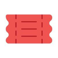 Ticket Flat Icon Design vector