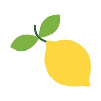 Lemon Flat Icon Design vector