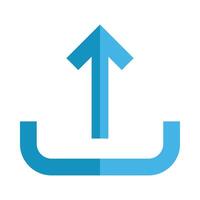 Upload Flat Icon Design vector