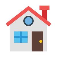 Home Flat Icon Design vector