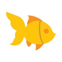 Goldfish Flat Icon Design vector