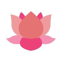 Lotus Flat Icon Design vector