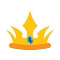 Crown Flat Icon Design vector