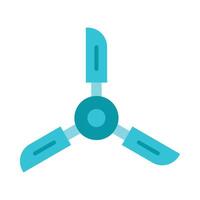Fan Flat Icon Design vector