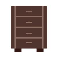 Cabinet Flat Icon Design vector