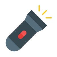 Torch Flat Icon Design vector