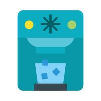 Ice Maker Flat Icon Design vector
