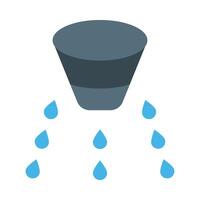 Rain Sensor Flat Icon Design vector