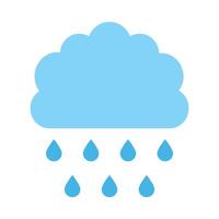 Rain Flat Icon Design vector