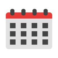 Calendar Flat Icon Design vector