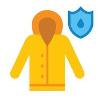 Waterproof Fabric Flat Icon Design vector