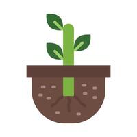 Plant Flat Icon Design vector