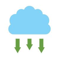 Precipitation Flat Icon Design vector