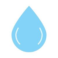 Water Drop Flat Icon Design vector
