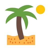 Island Flat Icon Design vector