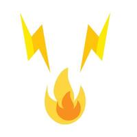 Fire Flat Icon Design vector