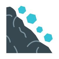 Landslide Flat Icon Design vector