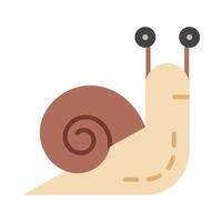 Snail Flat Icon Design vector