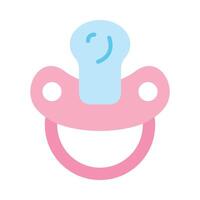 Pacifier Flat Icon Design vector