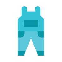 Jumpsuit Flat Icon Design vector