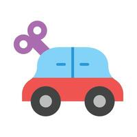 Car Toy Flat Icon Design vector