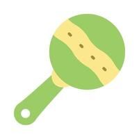 Rattle Flat Icon Design vector