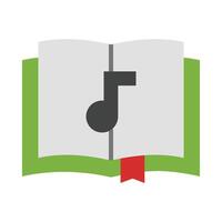 Open Book Flat Icon Design vector