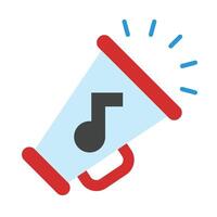 Megaphone Flat Icon Design vector