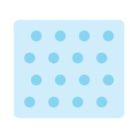Bubble Wrap Flat Icon Design vector