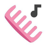 Comb Flat Icon Design vector