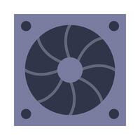 Computer Fan Flat Icon Design vector