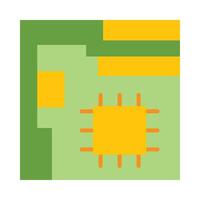Motherboard Flat Icon Design vector