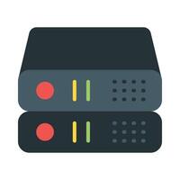 Servers Flat Icon Design vector
