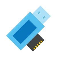 Card Reader Flat Icon Design vector