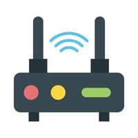 Wifi Router Flat Icon Design vector