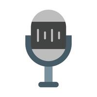Voice Control Flat Icon Design vector
