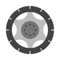Tire Flat Icon Design vector