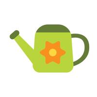 Watering Can Flat Icon Design vector