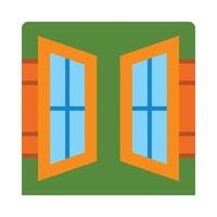 Window Flat Icon Design vector