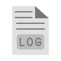 Logs Flat Icon Design vector