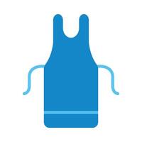 Apron Flat Icon Design vector