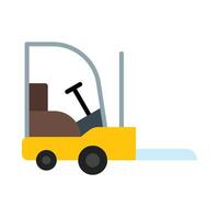Forklift Flat Icon Design vector