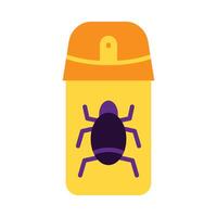 Bug Spray Flat Icon Design vector