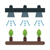 Irrigation System Flat Icon Design vector