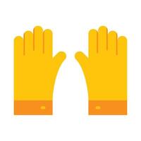 Gloves Flat Icon Design vector