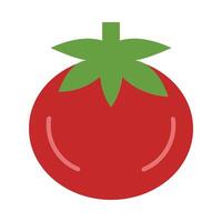 Tomato Flat Icon Design vector
